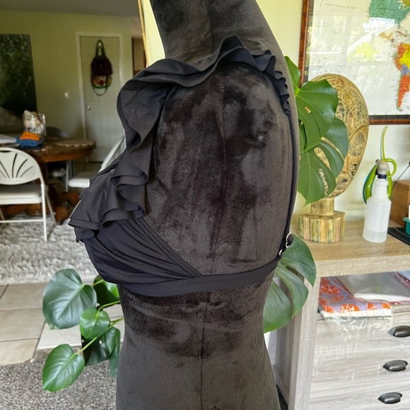 Michael Kors Black Ruffle Bikini Top - Picture 2 of 6